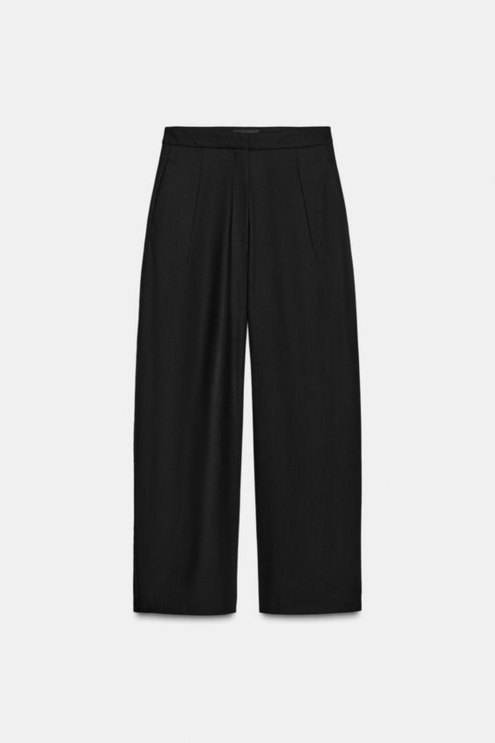 ZARA СВОБОДНЫЕ БРЮКИ-БАЛЛОНЫ ZW COLLECTION, ЧЕРНЫЙ