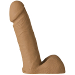 Фаллос с мошонкой на регулируемых трусиках - 15 см. (Цвет: телесный)