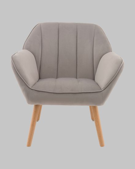 Кресло Руди серебристый