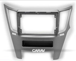 Комплект рамки с разъёмами 9" Subaru Legacy, Outback 2009-2014 серая правый руль - Car-Smart 7184RS