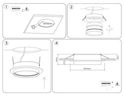 Ambrella Светильник встраиваемый со сменной лампой GX70 Standard Tech TU5011