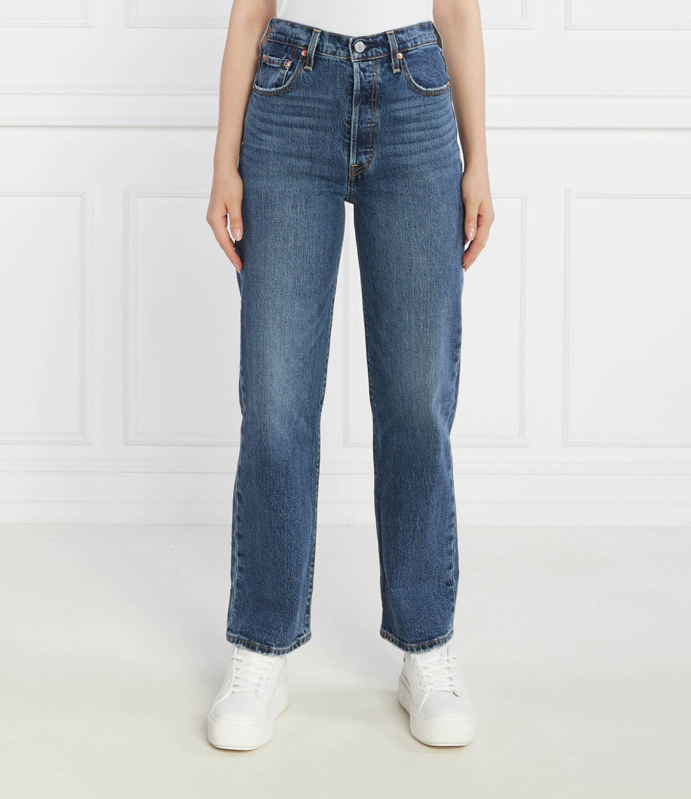 Джинсы RIBCAGE NO BACK POCKET VALLEY Levi's - голубой(A6273-0000)