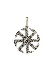 Коловрат со звездой Руси подвеска мельхиор