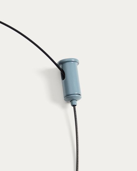 Портативный потолочный светильник Porte из синего алюминия Ø 16 см