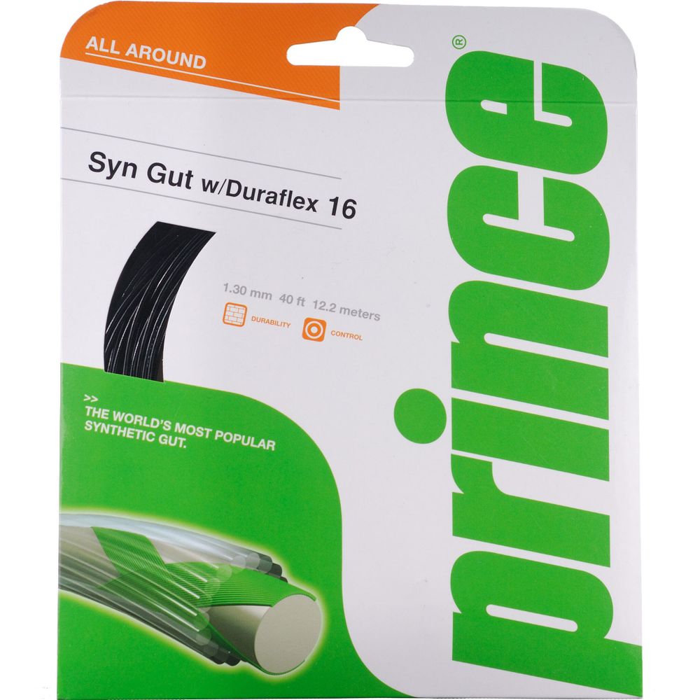 Струны теннисные Prince Synthetic Gut Duraflex String Set 12,2m - Black