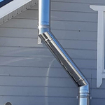 Колено-сэндвич 135°, 250/350 мм нерж. (AISI 409-1 мм./430-0,5 мм.), ECOFLUE