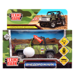 Модель ин. мет. "Внедорожник" 10,5см, камуфляж, в коробка 1904C350-R (Технопарк)