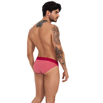 Розовые мужские трусы-брифы с яркой резинкой Fervor Brief (Размер: XL) (Цвет: розовый)