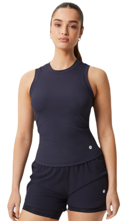Женский топ теннисный Björn Borg Ace Rib Tank Pocket - night sky