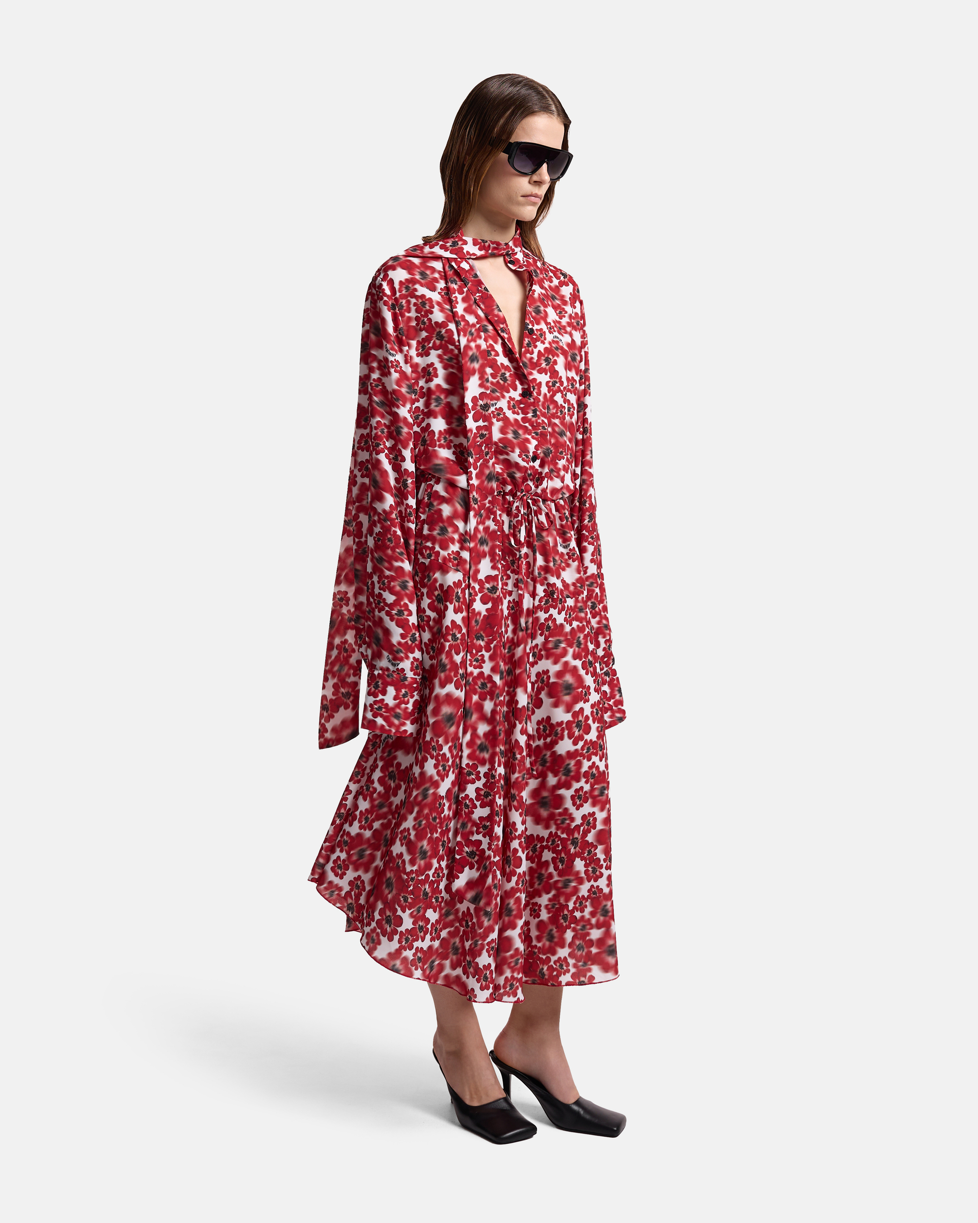 ПЛАТЬЕ С ЛЕНТАМИ ИЗ ШИФОНА