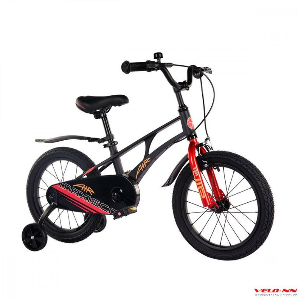 Велосипед 16" MAXISCOO Air Стандарт Плюс Черный Матовый (2024)