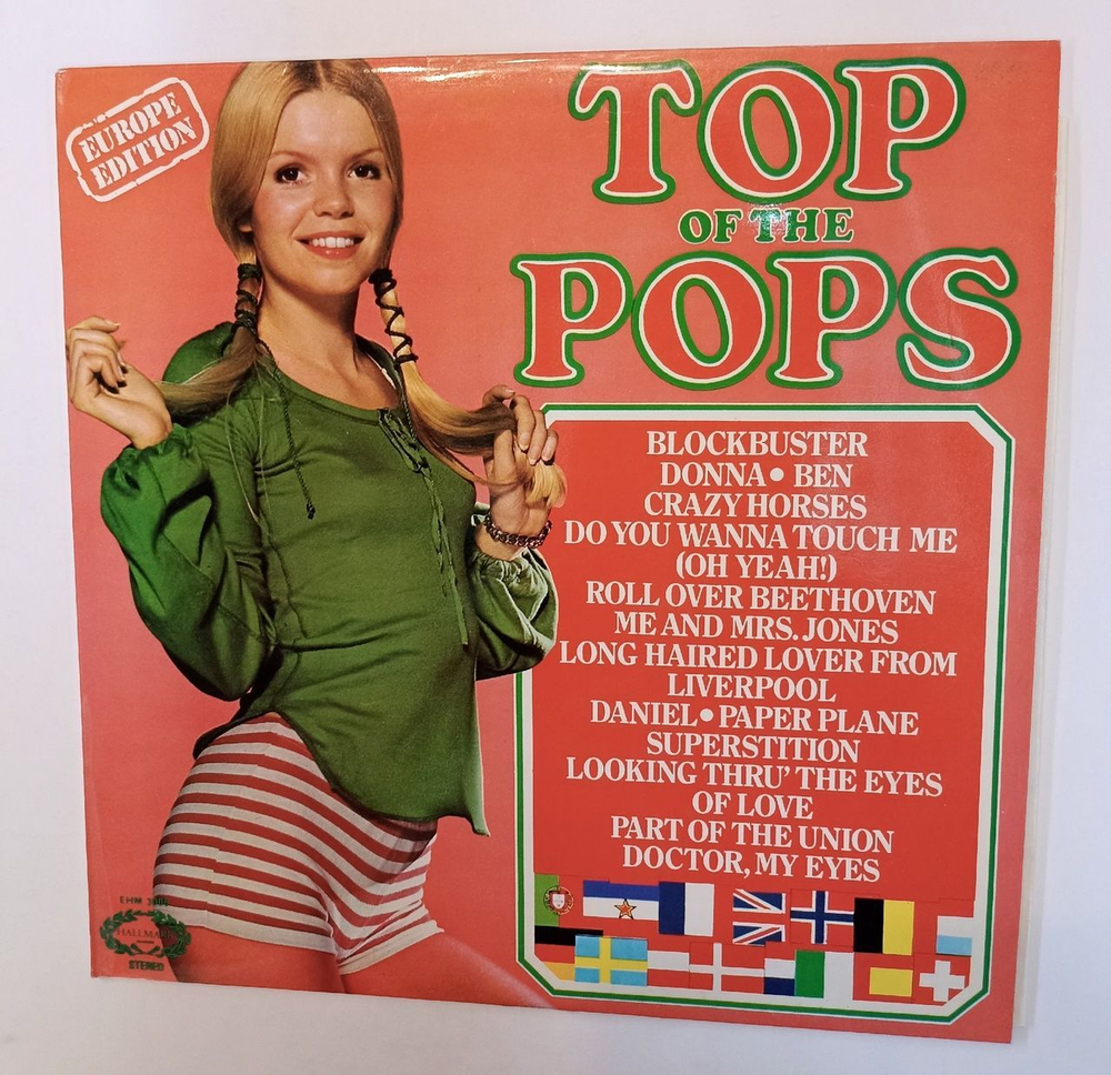 Винтажная виниловая пластинка LP Top Of The Pops European Edition Vol. 6 (UK 1973)