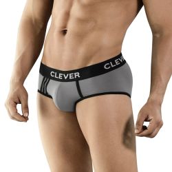 Мужские трусы брифы серые Clever CLEVER PIPING BRIEF 500112