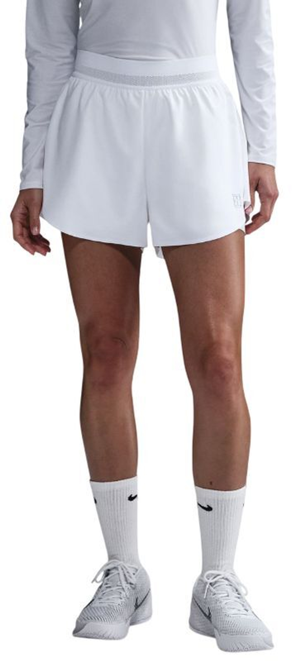 Женские Шорты теннисные Nike Court Ace Advantage Dri-Fit Tennis - белый