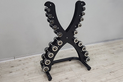 Комплект хромированных гантелей 10 пар от 1 до 10 кг HD51D5B-1-10