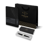 Подарочный набор: Шариковая ручка Parker Jotter XL + ежедневник, черный
