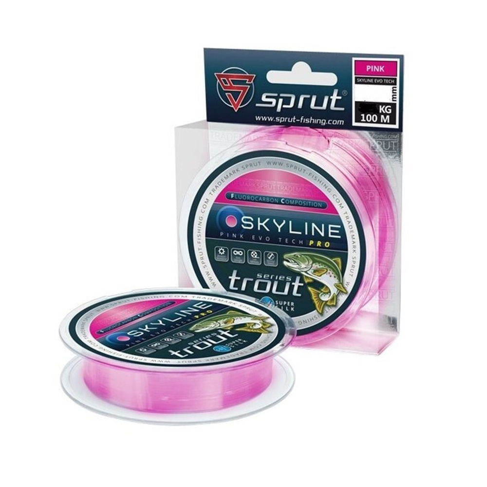 Леска для рыбалки Sprut SKYLINE EvoTech PRO Blue (0,355mm/100m), 1 штука