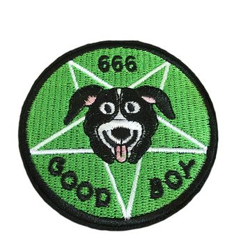 Нашивка термоаппликация на одежду и на рюкзак. Мистер Пиклз (Good Boy)