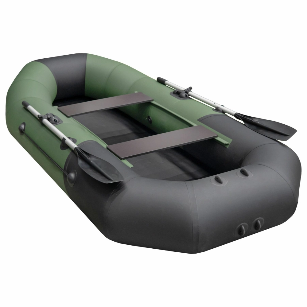 Лодка Таймень NX 270, 2700*1300*360 мм., цвет зеленый - черный