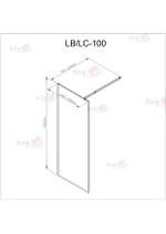Душевая перегородка AvaCan LB 100