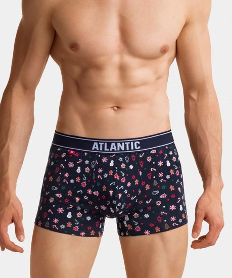 Трусы мужские боксеры (2шт), Atlantic 2GMH-008, темно-синие + зеленые