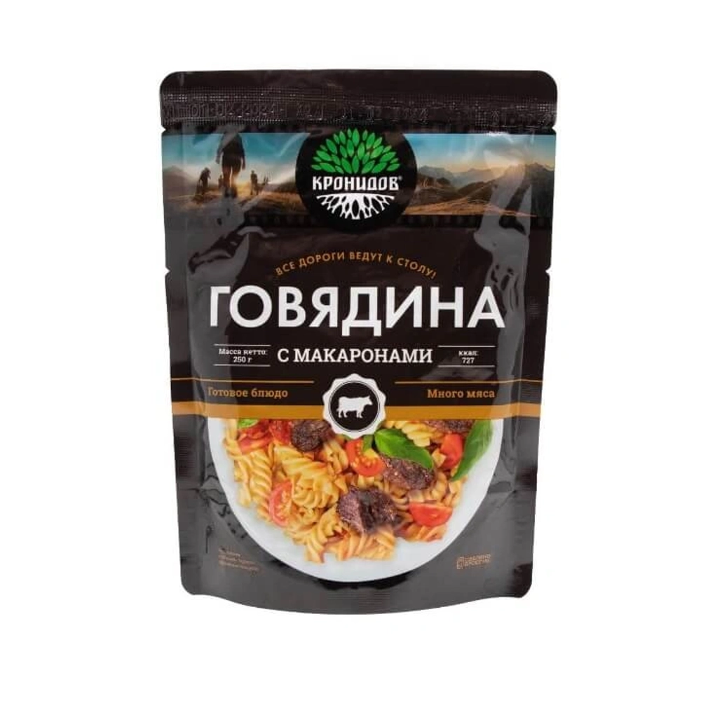 Говядина с макаронами 250 г