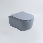 Унитаз подвесной Evo VT1-34SMO безободковый, цвет океан матовый, ультратонкое soft-close сиденье