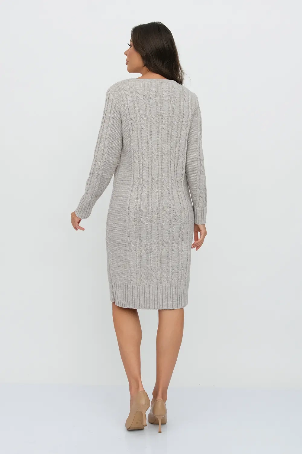 Платье С 1931/серо-бежевый