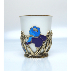 Кофейная чашка "Ирисы" в шкатулке бумвинил