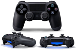 Беспроводной геймпад для PS4 / Джойстик Bluetooth для Playstation 4, Apple (IPhone, IPad), Androind, ПК - черный