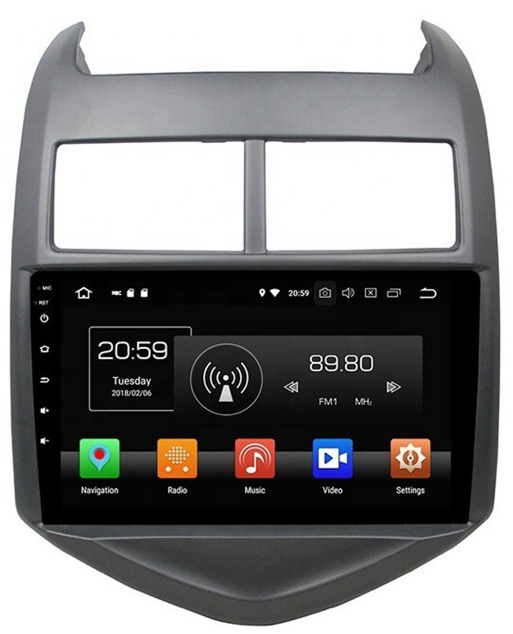 Магнитола для Chevrolet Aveo 2012-2015 - Carmedia KD-9804-P6 на Android 10, 6-Турбо ядер, 4ГБ-64ГБ