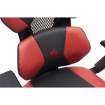 Игровое кресло Everprof Tiger, Экокожа, Красный/черный