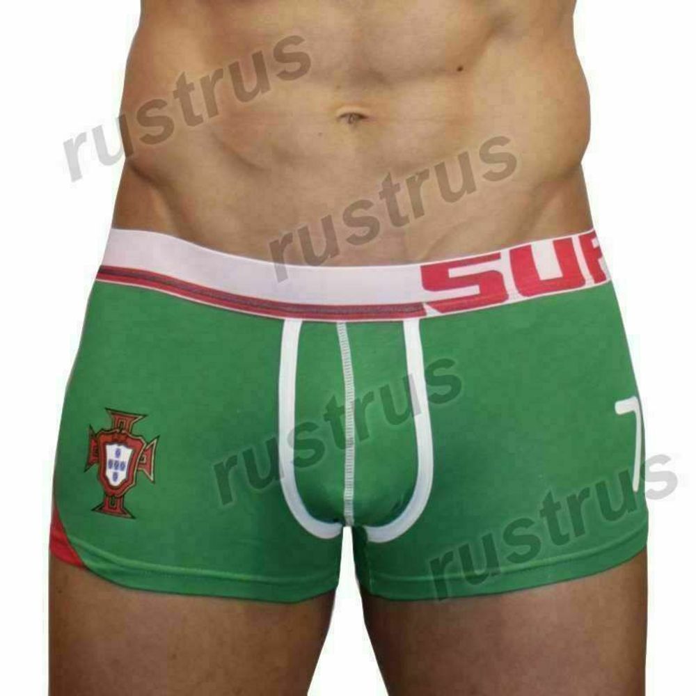 Мужские трусы хипсы зеленые Superbody