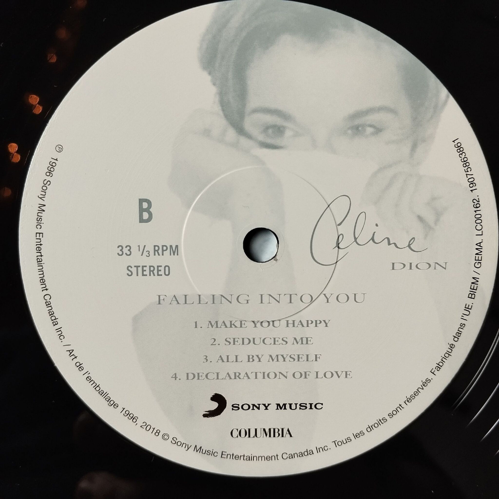 Винтажная виниловая пластинка LP Celine Dion Falling Into You (EU 2018)