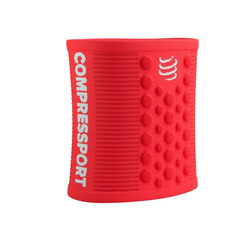 Теннисные напульсники Compressport Sweatbands 3D.Dots - fluo red/white