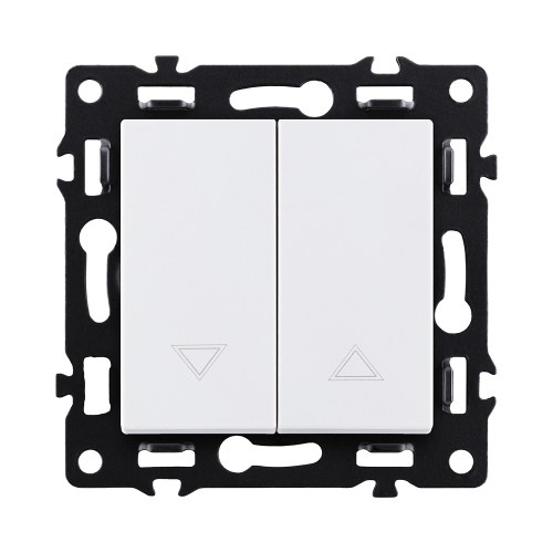 Механизм управления жалюзи 2-клавишный, белый Kollinger Asthetik AS-013WH
