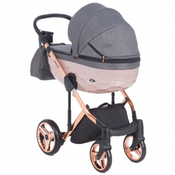 Детская коляска Adamex Chantal Star Collection 2 в 1 STAR004 серый+роз.золото