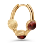 Серьги КОЛТ позолота с гранатами