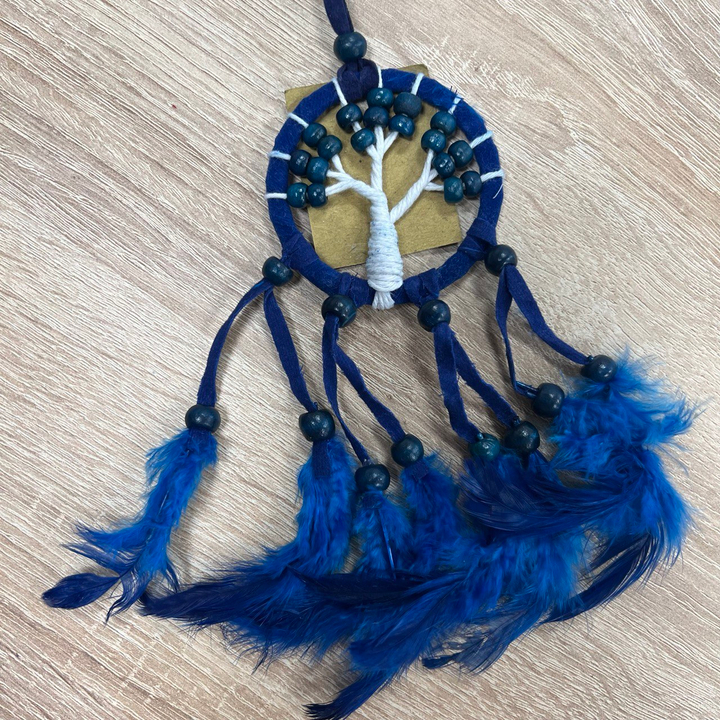 Ловец снов Дерево Жизни, цвет синий d-6 см, L-20 см