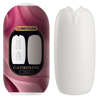 Белый мастурбатор-вагина Olga (Цвет: белый)