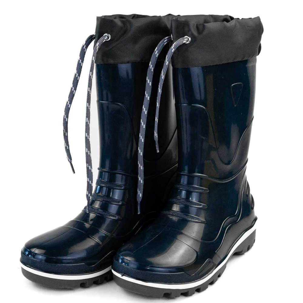 328101 ПВХ школьные, утепл., с манжетой, 32, Темно-синий