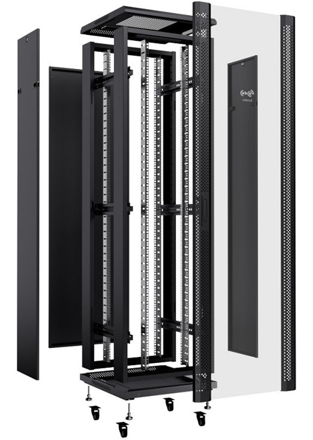 Шкаф напольный 19", 32U Cabcoil CC-FL-32.6.8-G-BK