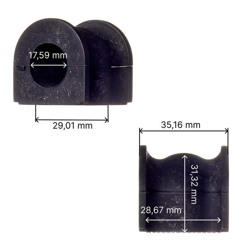 Втулка стабилизатора заднего Avantech ABH0301