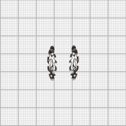 "Батон-2" серьги из коллекции "Игрушки" от Jenavi