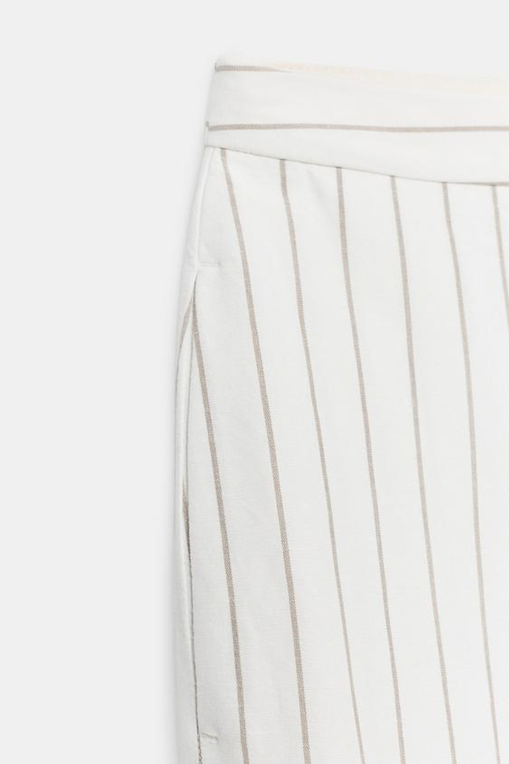 ZARA БРЮКИ-ПАРЕО В ПОЛОСКУ ИЗ СМЕСОВОГО ЛЬНА — ZW COLLECTION, ПОЛОСКИ