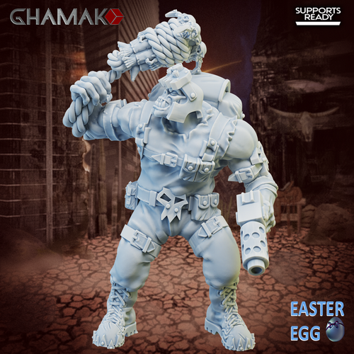 Orks Greenskins Ork Kommandos Орк-коммандос №1 миниатюра для dnd, днд, pathfinder, фентези, Настольная игра, НРИ, Варгейм, РПГ