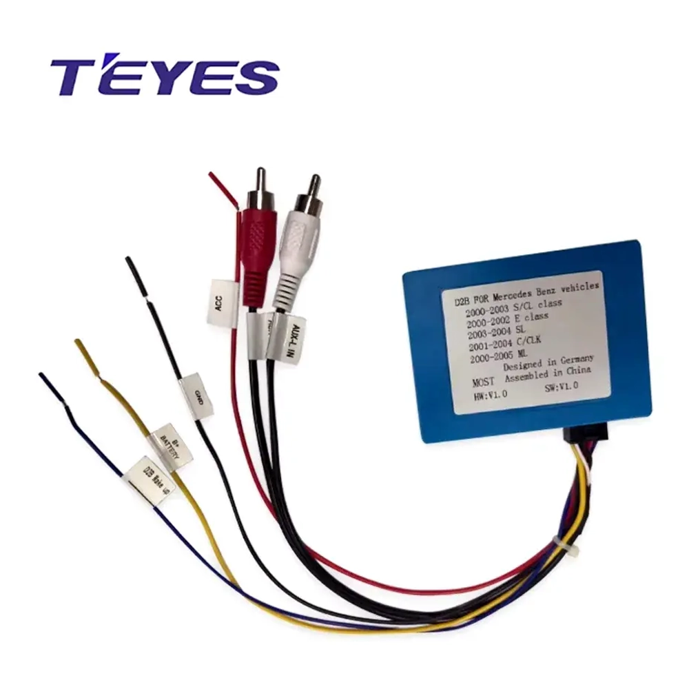 Адаптер штатного аудио-усилителя Bose для Mercedes-Benz 1998-2002: S W220, ML W163, CLK (с оптическим подключением) - Teyes MOST-D2B