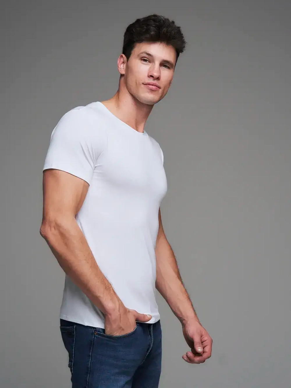 Футболка спортивная однотонная