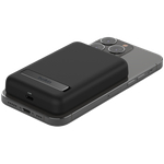BELKIN 5K MAGNETIC WIRELESS POWER BANK + KICK STAND, BLACK