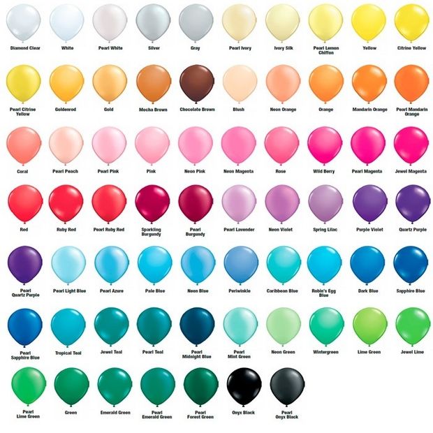 №11 Шар обычный латексный 30 см (цвет в заказе) (БГ-17)